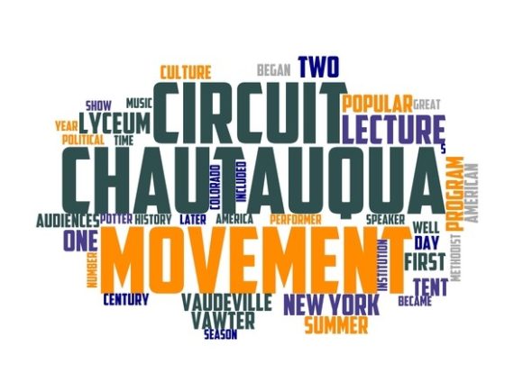 Chautauqua Typography Sublimation: A Distinctive Hand-Drawn Word Cloud for Creative Applications