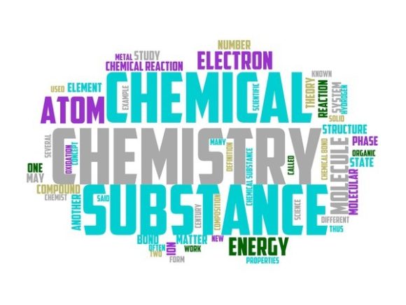 Chemist Typography Sticker: Hand-Drawn Wordcloud Magic for Real-Life Creativity
