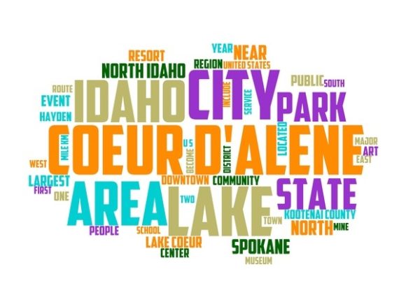 Coeur D’alene Typography Sublimation