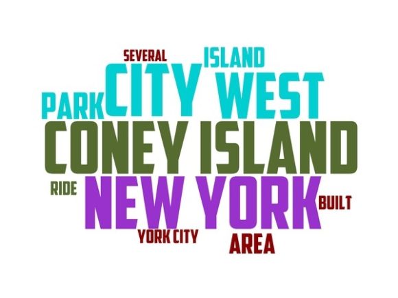 Coney Island Typography Book Cover