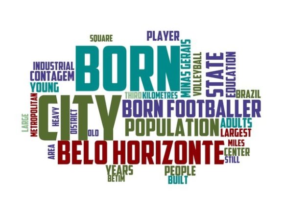 Contagem Typography Background