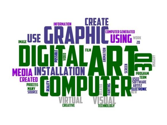 Digital Art Typography Banner