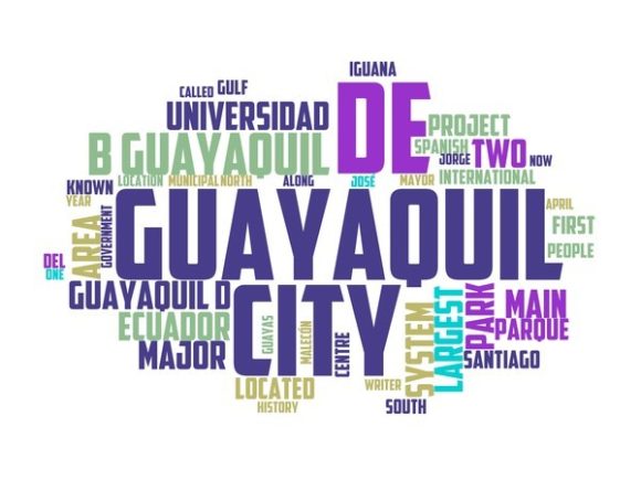 Discover the Unique Charm of Guayaquil Typography Background