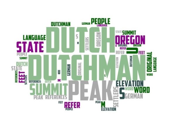 Dutchman Peak Typography Tie Dye