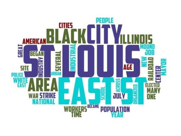 East Saint Louis Typography Print: A Vibrant Hand-Drawn Wordcloud for Creative Expression & Everyday Inspiration