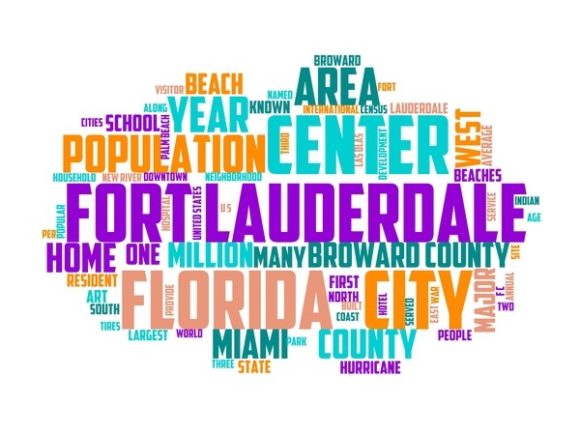 Fort Lauderdale Typography Tshirt