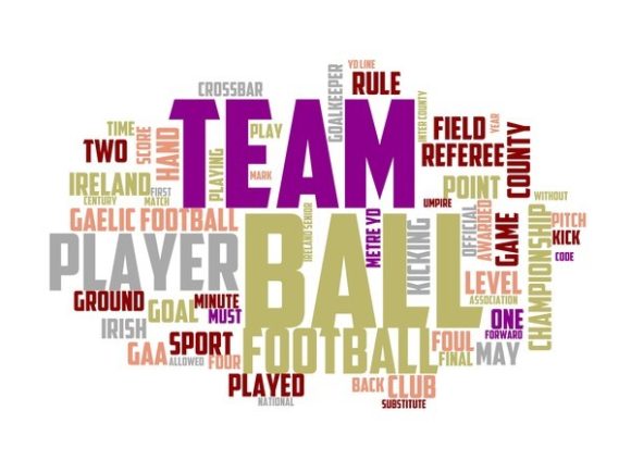 Gaelic Football Typography Background